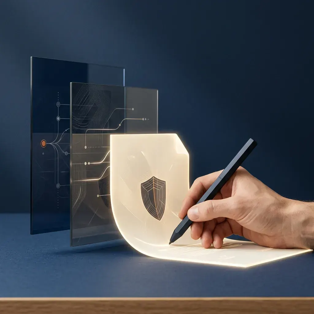 Layered documentation and human review protecting AI-assisted creative work.