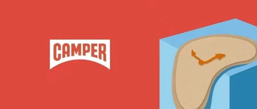 Camper product visual composed for a Chinese social feed.