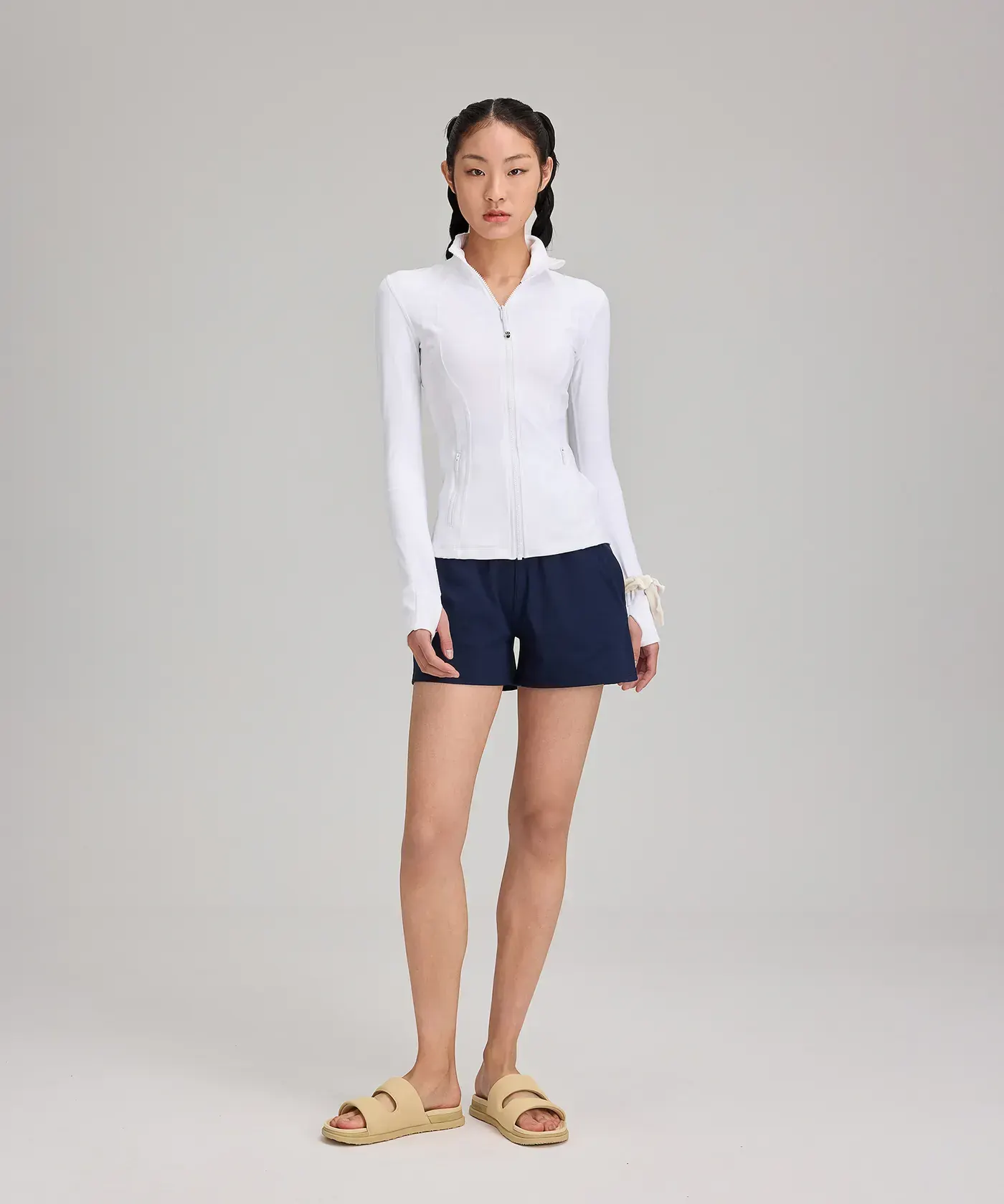 A styled on-model look generated for the brand’s seasonal campaign.