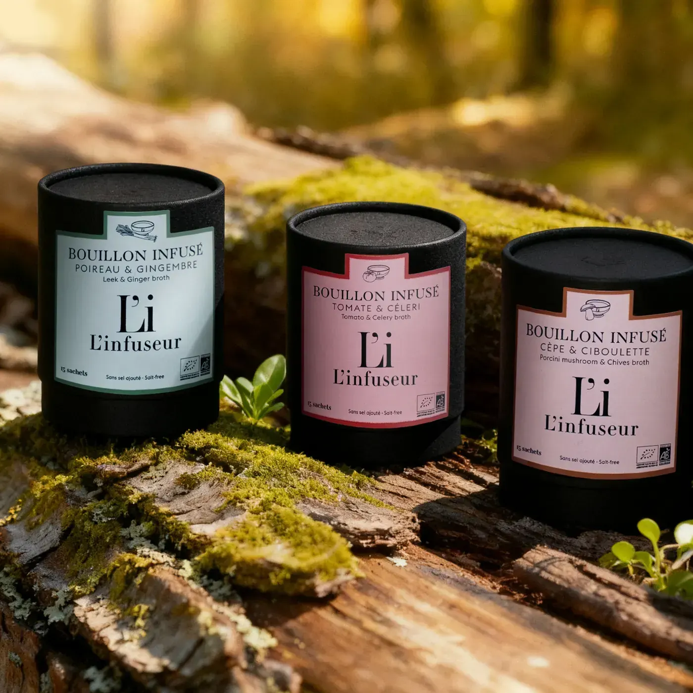 A L'infuseur product detail shot composed for an eCommerce page.